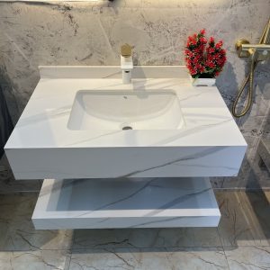 BỘ BÀN ĐÁ 2 Tầng Chống Trầy LAVABO ÂM NT11